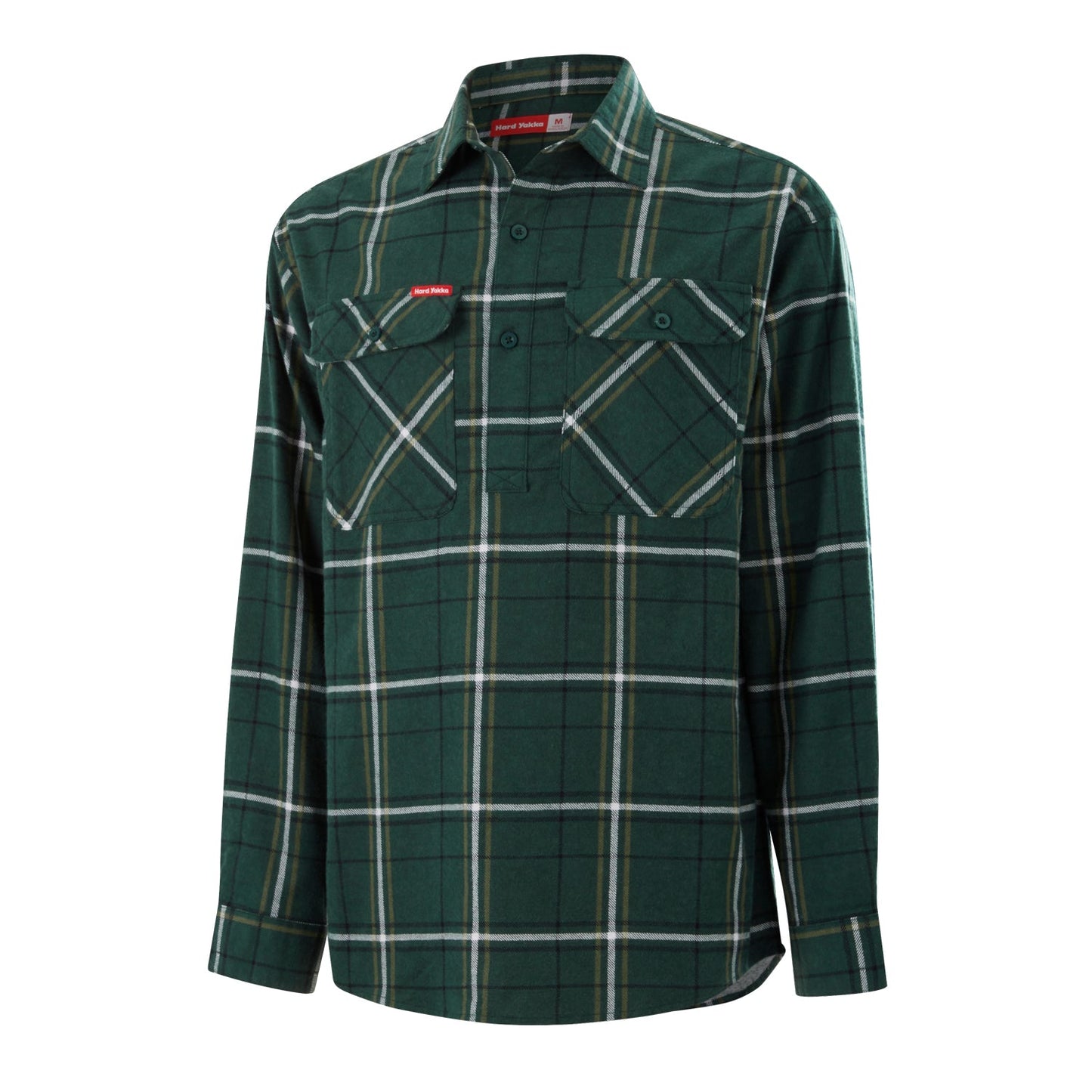 Hard Yakka Y04006 Core Long Sleeve Closed Front Check Flannel Shirt
