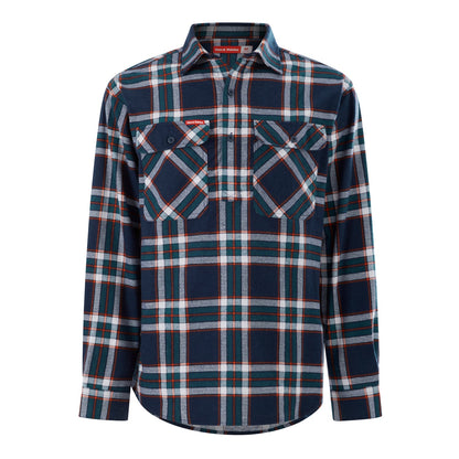 Hard Yakka Y04006 Core Long Sleeve Closed Front Check Flannel Shirt