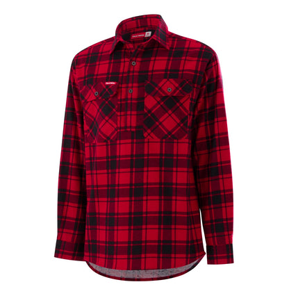 Hard Yakka Y04006 Core Long Sleeve Closed Front Check Flannel Shirt