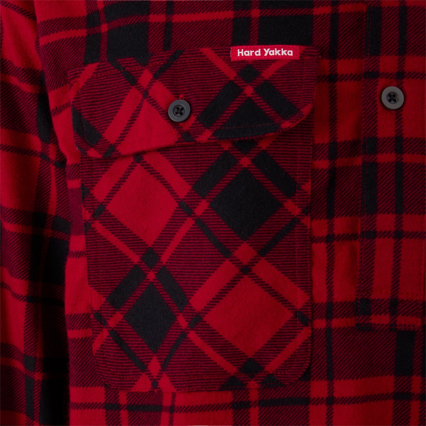 Hard Yakka Y04006 Core Long Sleeve Closed Front Check Flannel Shirt
