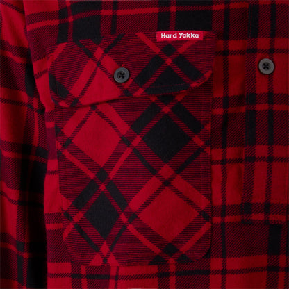 Hard Yakka Y04006 Core Long Sleeve Closed Front Check Flannel Shirt