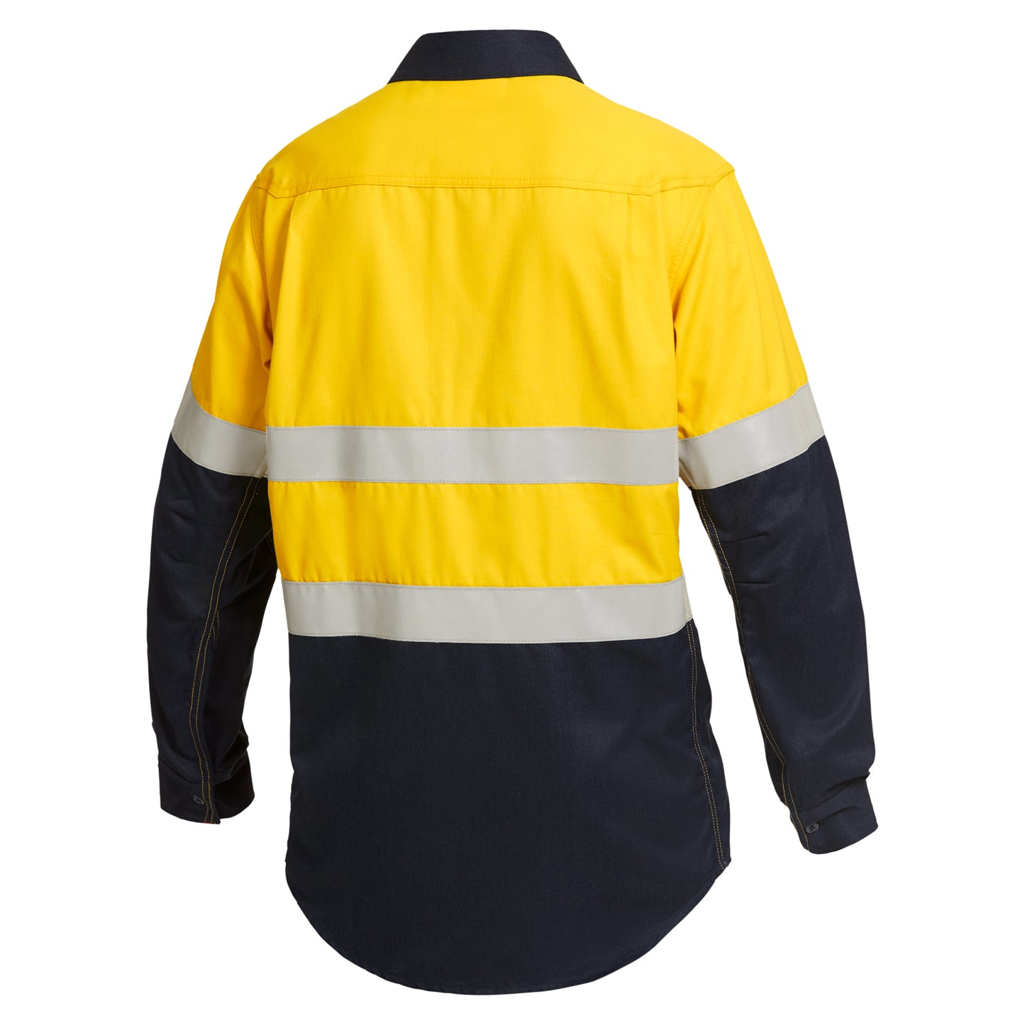 King Gee Y04550 ShieldTec FR Hi Vis 2 Tone Closed Front Taped Shirt PPE2