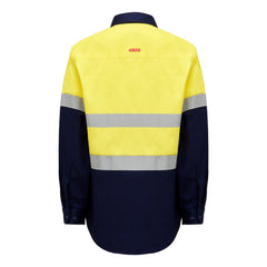 Hard Yakka Y04615 Core Hi-Vis Long Sleeve Heavyweight Closed Front Taped Shirt