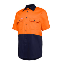 Hard Yakka Y04620 Core Hi-Vis Light Weight Vented Short Sleeve Cotton Shirt