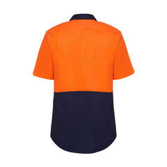 Hard Yakka Y04620 Core Hi-Vis Light Weight Vented Short Sleeve Cotton Shirt