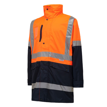 Hard Yakka Y06057 Hi-Vis 4-In-1 Taped Wet Weather Jacket