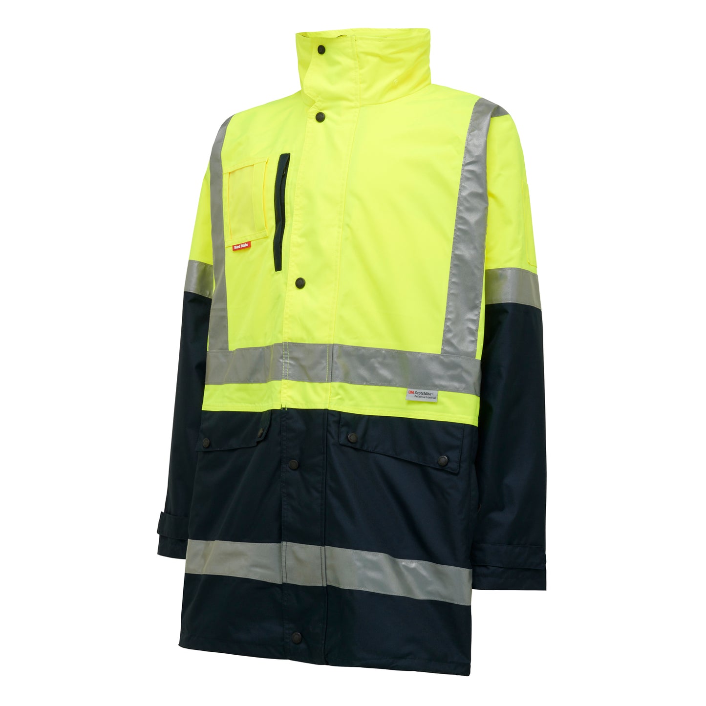 Hard Yakka Y06057 Hi-Vis 4-In-1 Taped Wet Weather Jacket