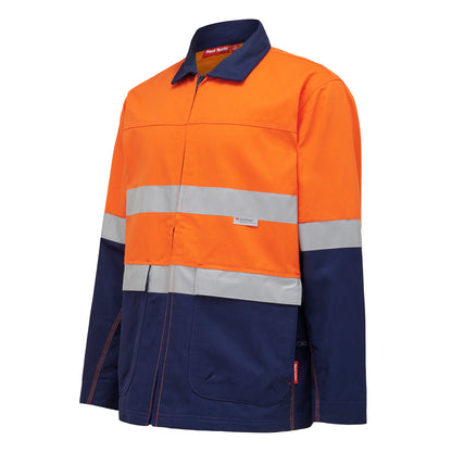 Hard Yakka Y06545 Core Hi-Vis 2 Tone Cotton Drill Taped Jacket