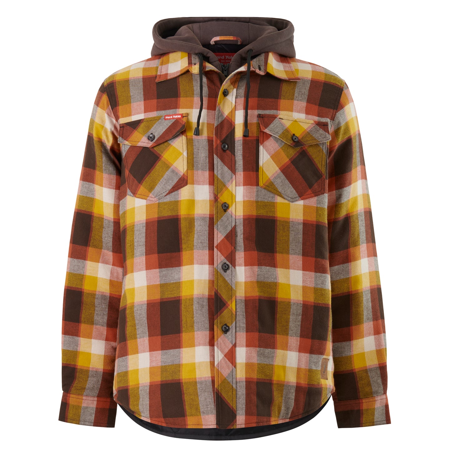 Hard Yakka Y06690 Quilted Flannel Hooded Shacket