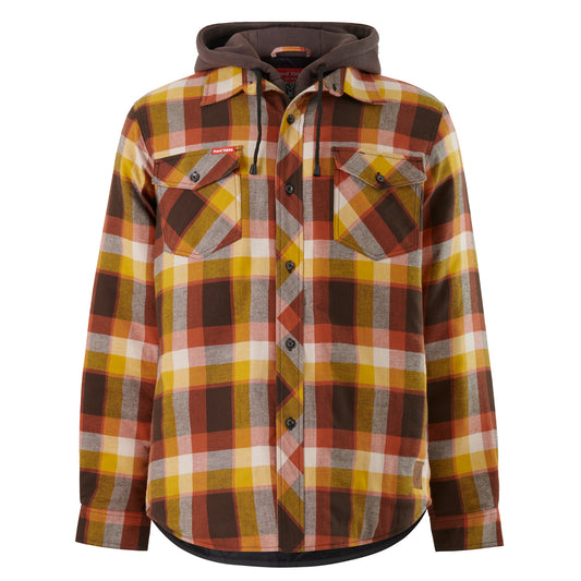 Hard Yakka Y06690 Quilted Flannel Hooded Shacket