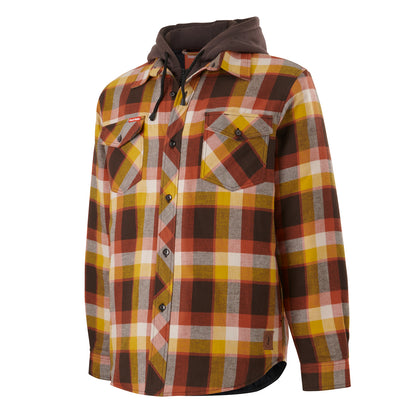 Hard Yakka Y06690 Quilted Flannel Hooded Shacket