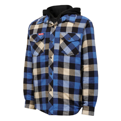 Hard Yakka Y06690 Quilted Flannel Hooded Shacket