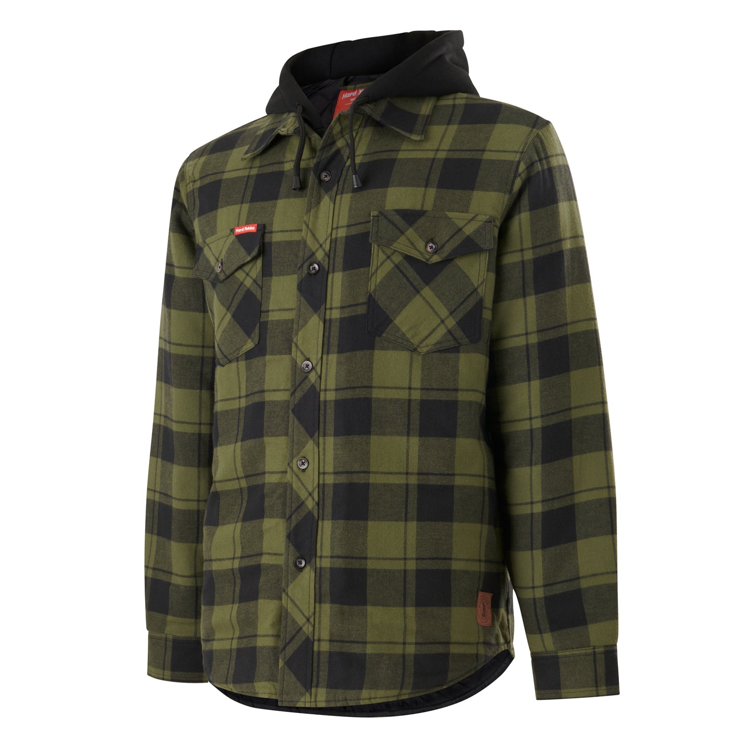 Hard Yakka Y06690 Quilted Flannel Hooded Shacket