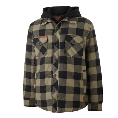 Hard Yakka Y06690 Quilted Flannel Hooded Shacket