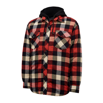 Hard Yakka Y06690 Quilted Flannel Hooded Shacket