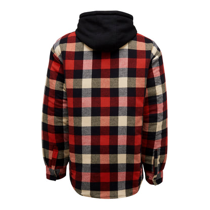 Hard Yakka Y06690 Quilted Flannel Hooded Shacket