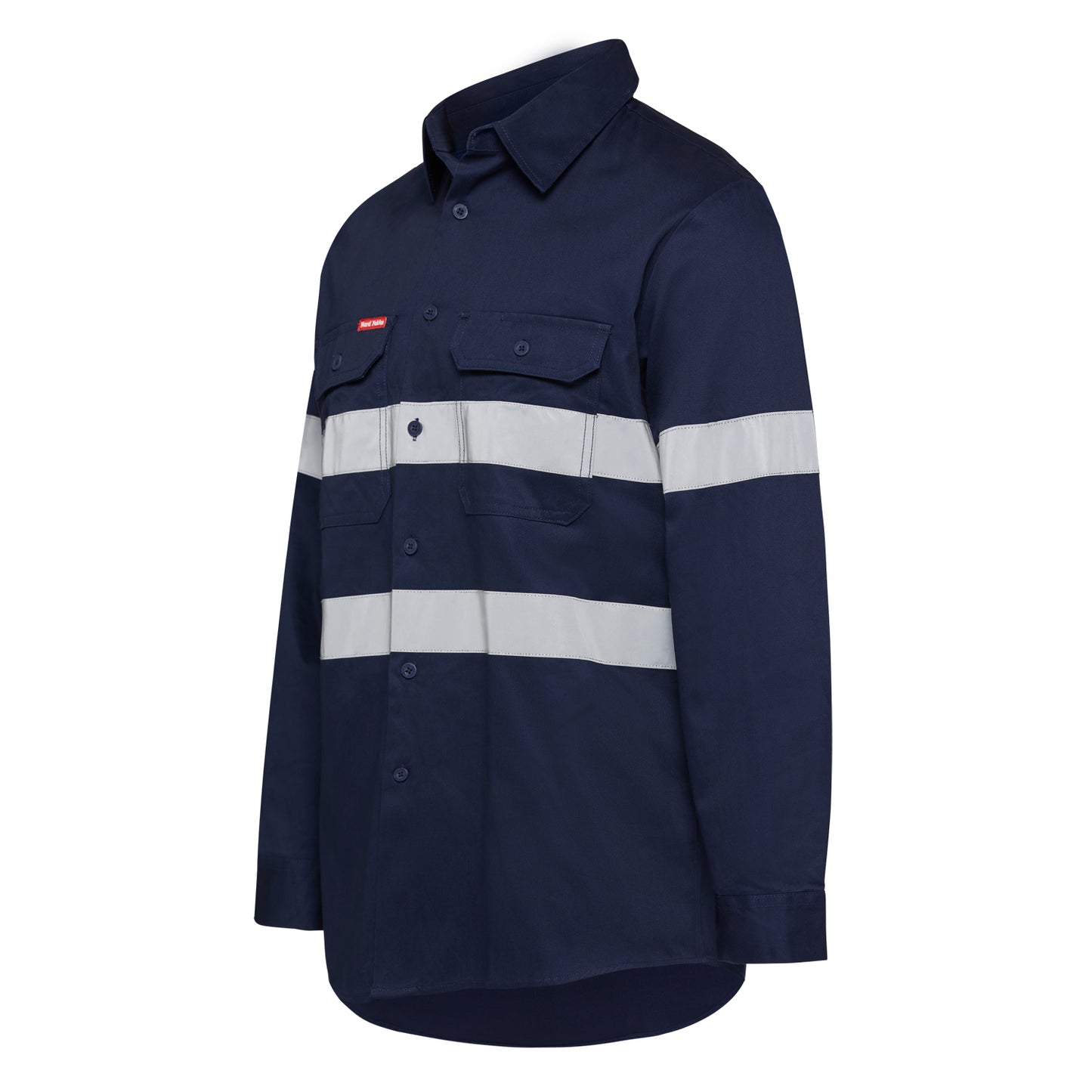 Hard Yakka Y07227 Hi-Vis Cotton Drill Long Sleeve Taped Shirt
