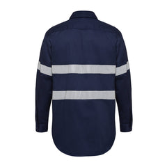 Hard Yakka Y07227 Hi-Vis Cotton Drill Long Sleeve Taped Shirt