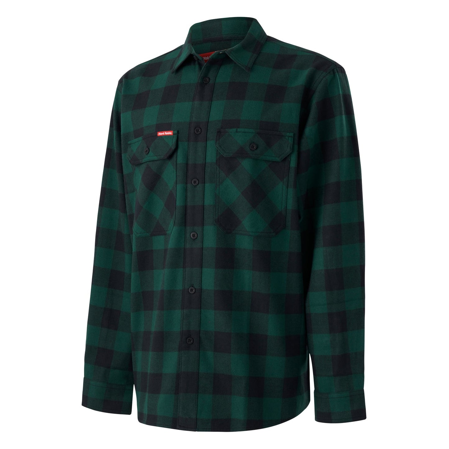 Hard Yakka Y07295 Long Sleeve Check Flannel Cotton Work Shirt