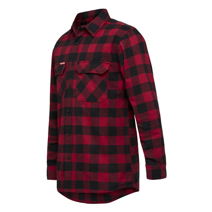 Hard Yakka Y07295 Long Sleeve Check Flannel Cotton Work Shirt