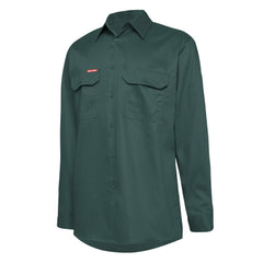 Hard Yakka Y07500 Long Sleeve Open Front Cotton Drill Work Shirt
