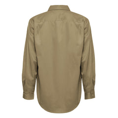 Hard Yakka Y07500 Long Sleeve Open Front Cotton Drill Work Shirt