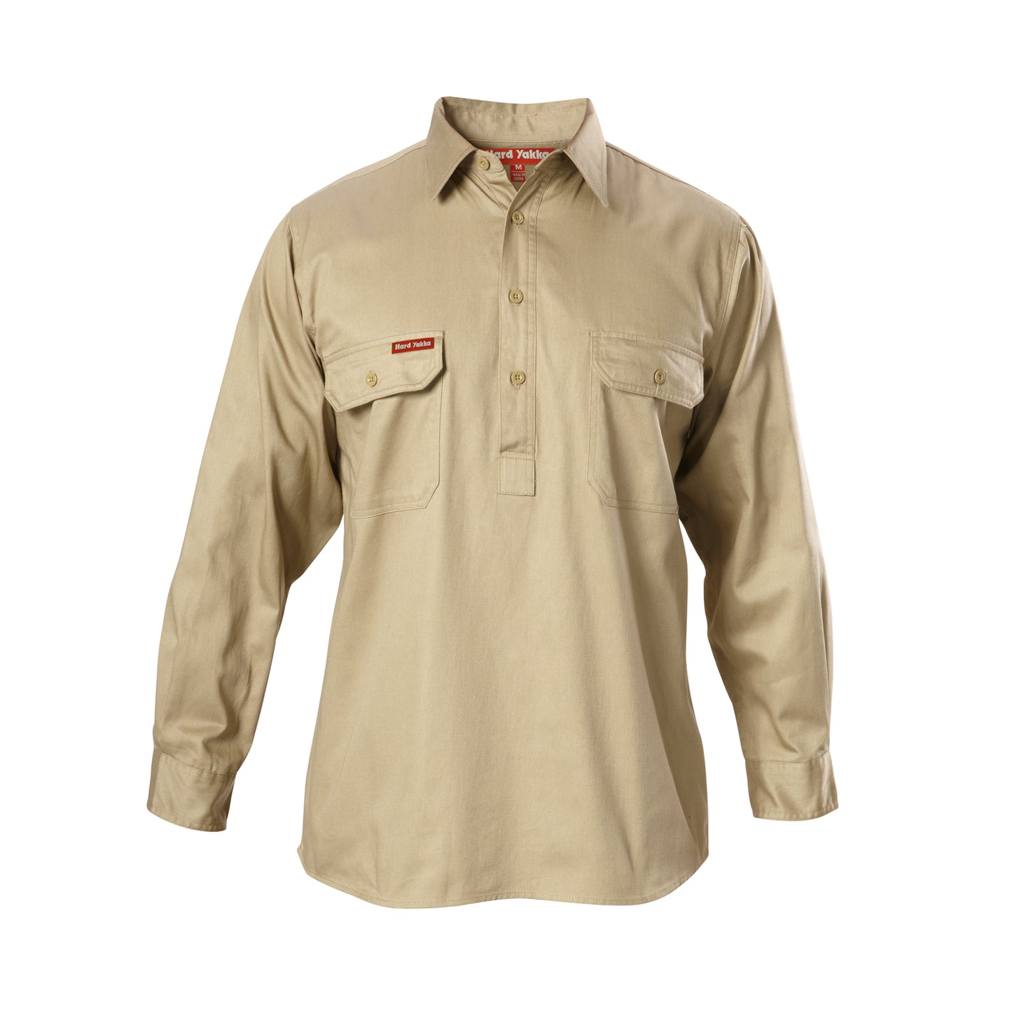 Hard Yakka Y07530 Long Sleeve Closed Front Cotton Drill Work Shirt