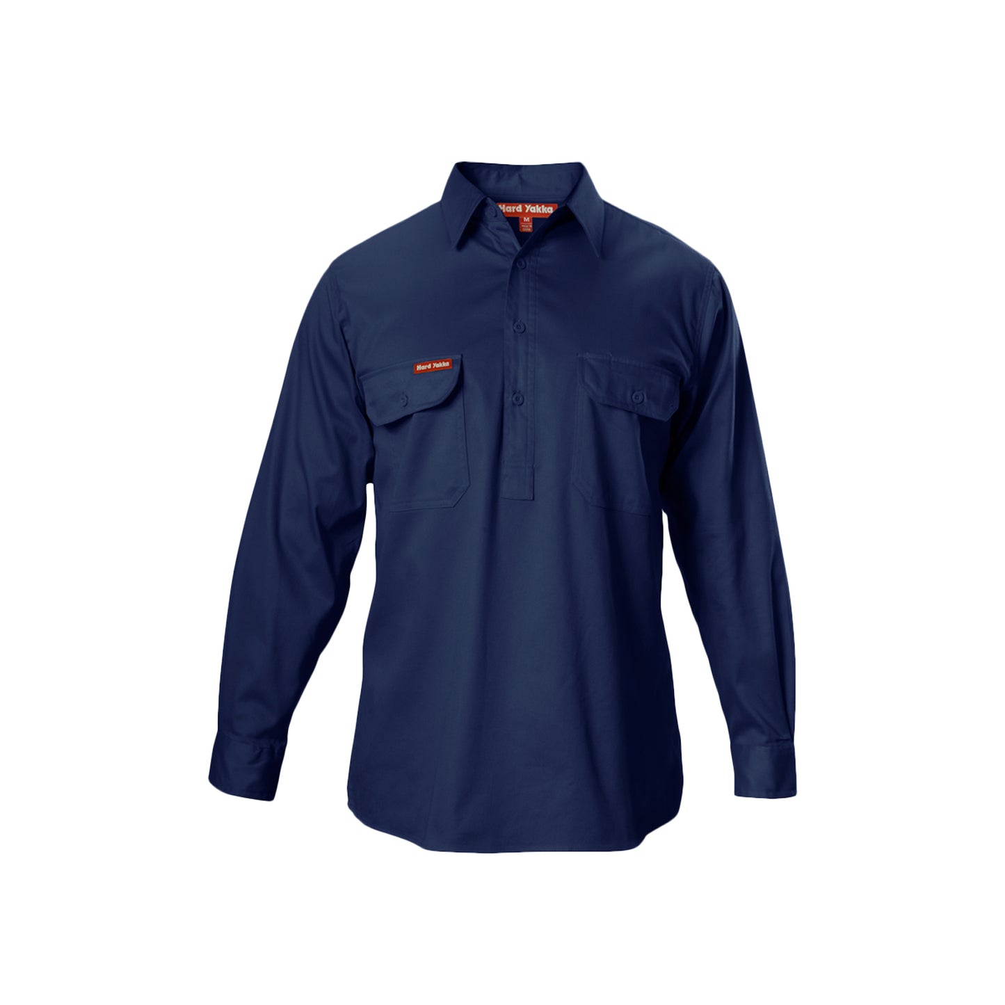 Hard Yakka Y07530 Long Sleeve Closed Front Cotton Drill Work Shirt