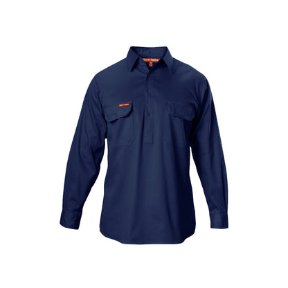 Hard Yakka Y07530 Long Sleeve Closed Front Cotton Drill Work Shirt