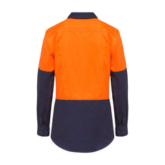 Hard Yakka Y08225 Women's Core 2 Tone Hi-Vis Vented Long Sleeve Shirt