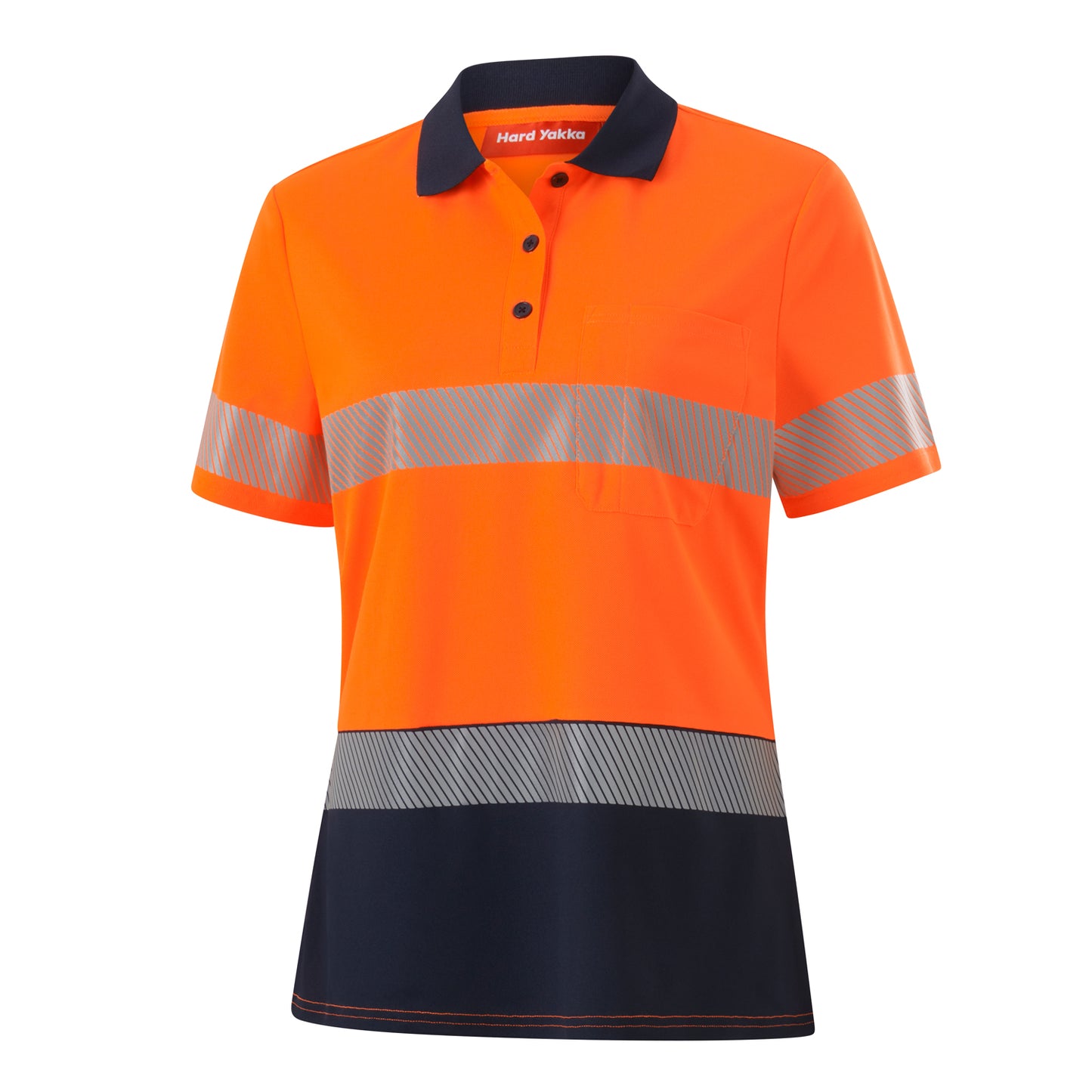 Hard Yakka Y08602 Womens  Short Sleeve Hi Vis Taped Polo