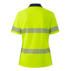 Hard Yakka Y08602 Womens  Short Sleeve Hi Vis Taped Polo