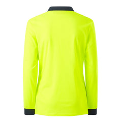 Hard Yakka Y08603 Womens Long Sleeve Hi Vis Polo