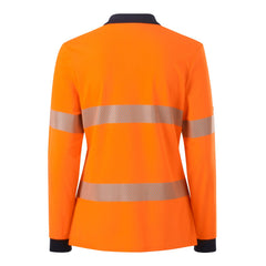 Hard Yakka Y08604 Womens  Long Sleeve Hi Vis Taped Polo