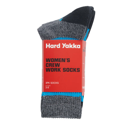 Hard Yakka Y08606 Women's 3Pk Crew Sock