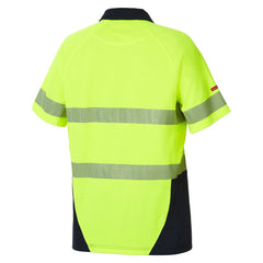 Hard Yakka Y11383 Core Hi-Vis 2 Tone Taped Vented Short Sleeve Polo