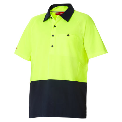 Hard Yakka Y11396 Core Hi-Vis 2 Tone Vented Short Sleeve Polo