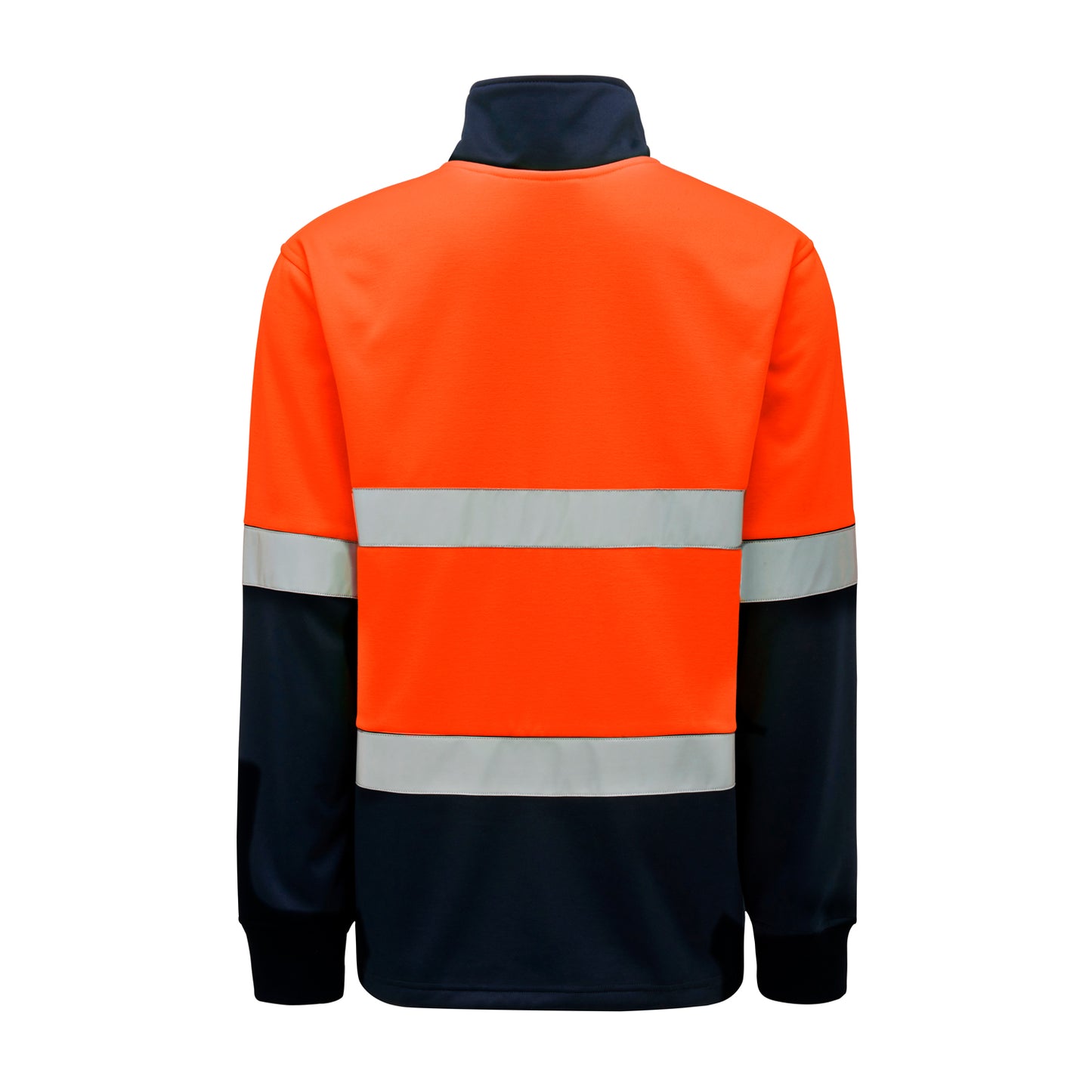 Hard Yakka Y19270 Hi-Vis 2 Tone 1/4 Zip Brushed Taped Fleece Jumper