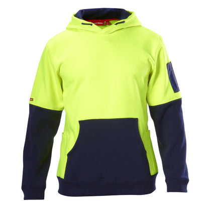 Hard Yakka Y19325 Hi-Vis 2 Tone Fleece Hoodie