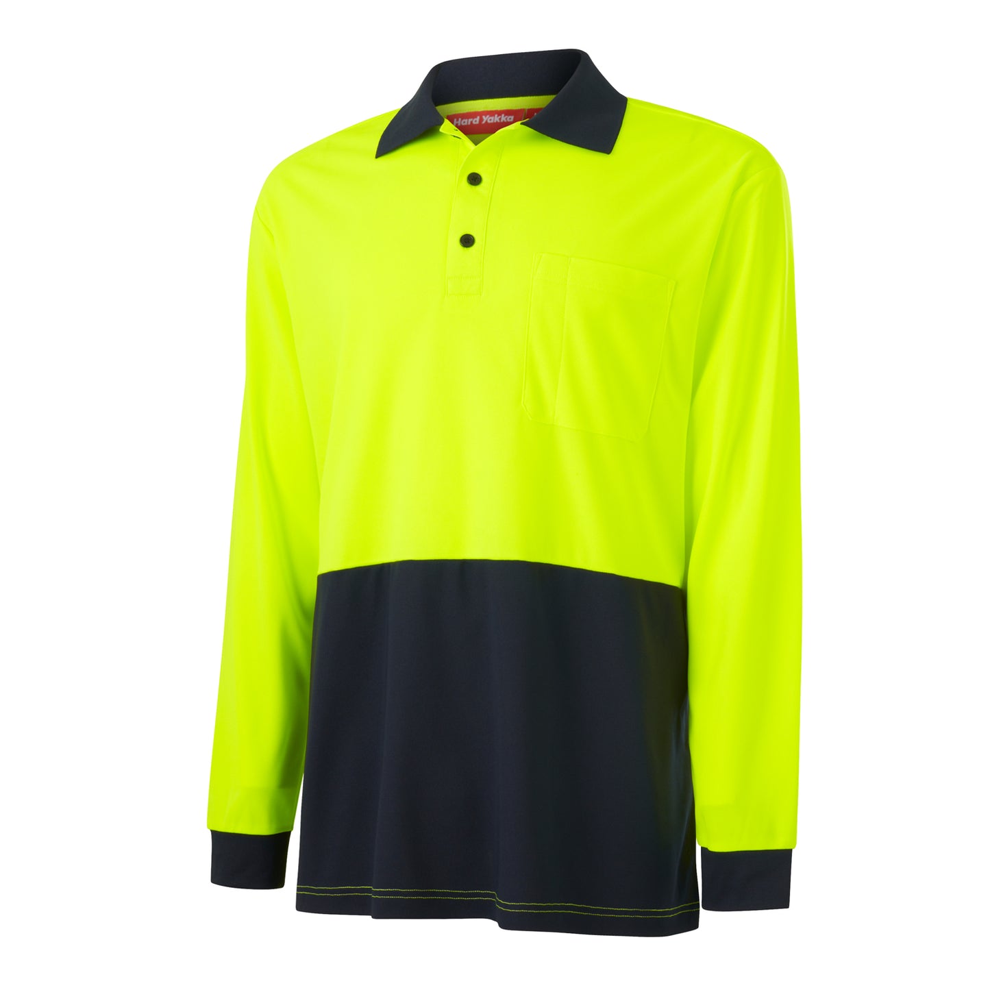 Hard Yakka Y19617 Mens Long Sleeve Hi Vis Polo