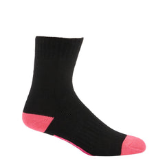 Hard Yakka Y20016 Women's Core Bamboo Rich Padded Crew Sock - 3 Pack