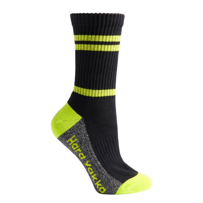 Hard Yakka Y20120 Women's Crew 3 Pack Work Sock