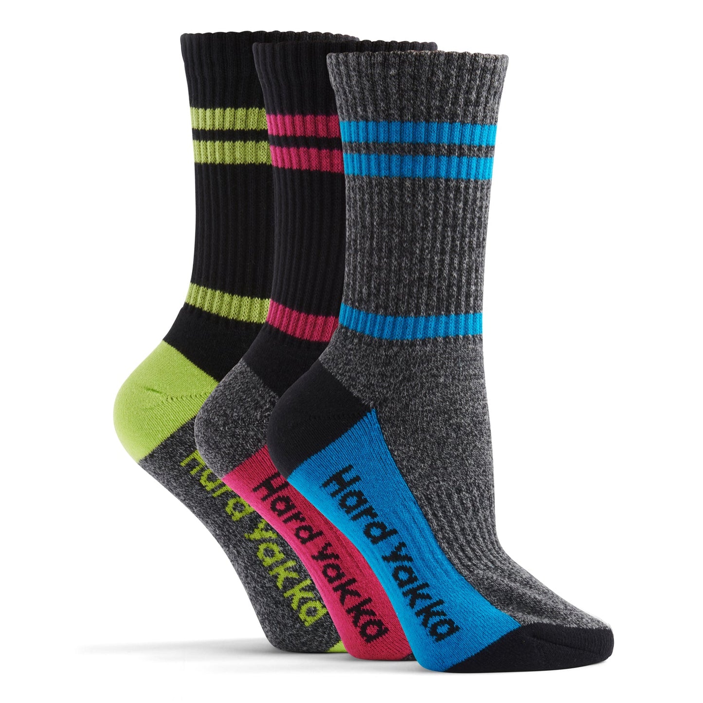 Hard Yakka Y20120 Women's Crew 3 Pack Work Sock