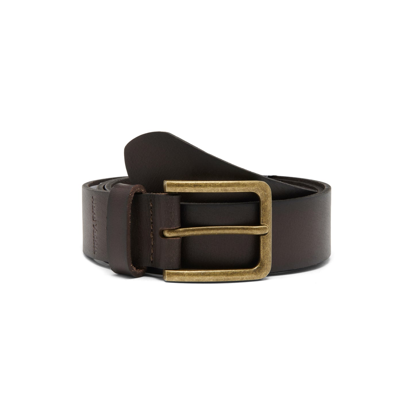 Hard Yakka Y22826 Embossed Leather & Brass Buckle Belt