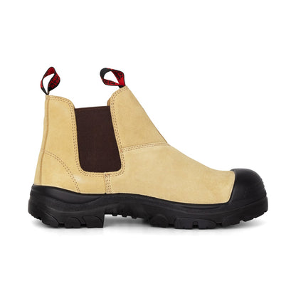 Hard Yakka Y60087 Grit Pull On Steel Toe Safety Boot - Sand