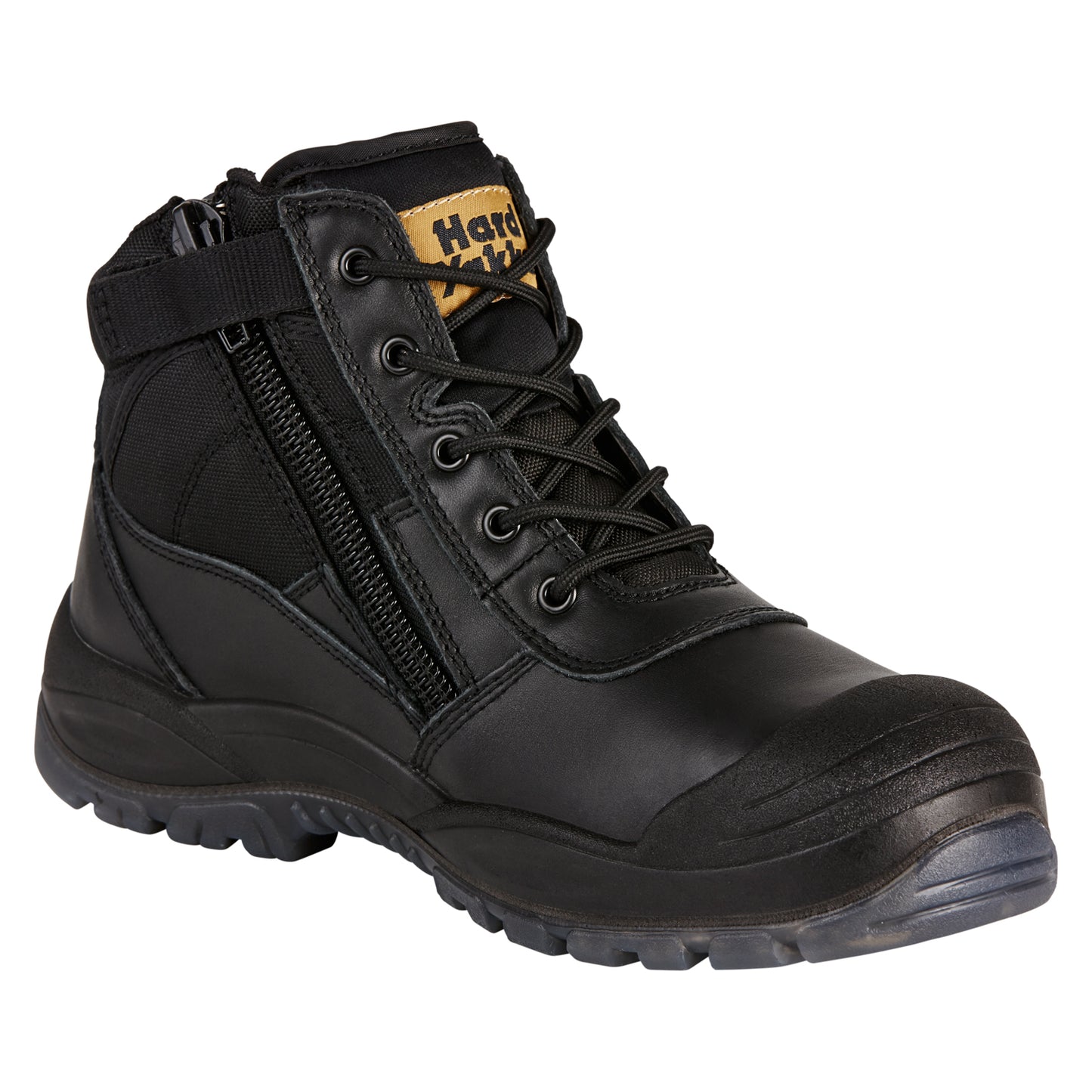 Hard Yakka Y60125 Utility Zip Sided Steel Toe Safety Boot - Black