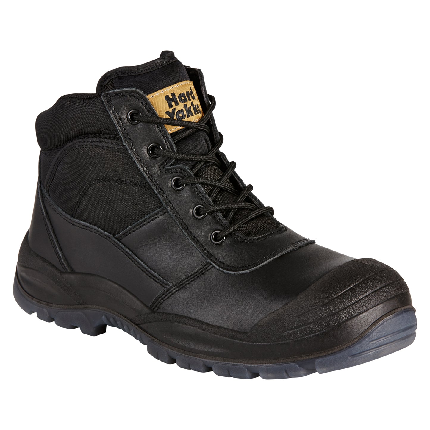 Hard Yakka Y60125 Utility Zip Sided Steel Toe Safety Boot - Black