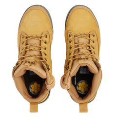 Hard Yakka Y60200 3056 Lace Up & Side Zip Steel Toe Safety Boot - Wheat