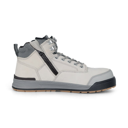 Hard Yakka Y60202 3056 Lace Up & Side Zip Steel Toe Safety Boot - Grey