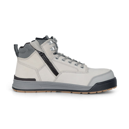 Hard Yakka Y60202 3056 Lace Up & Side Zip Steel Toe Safety Boot - Grey